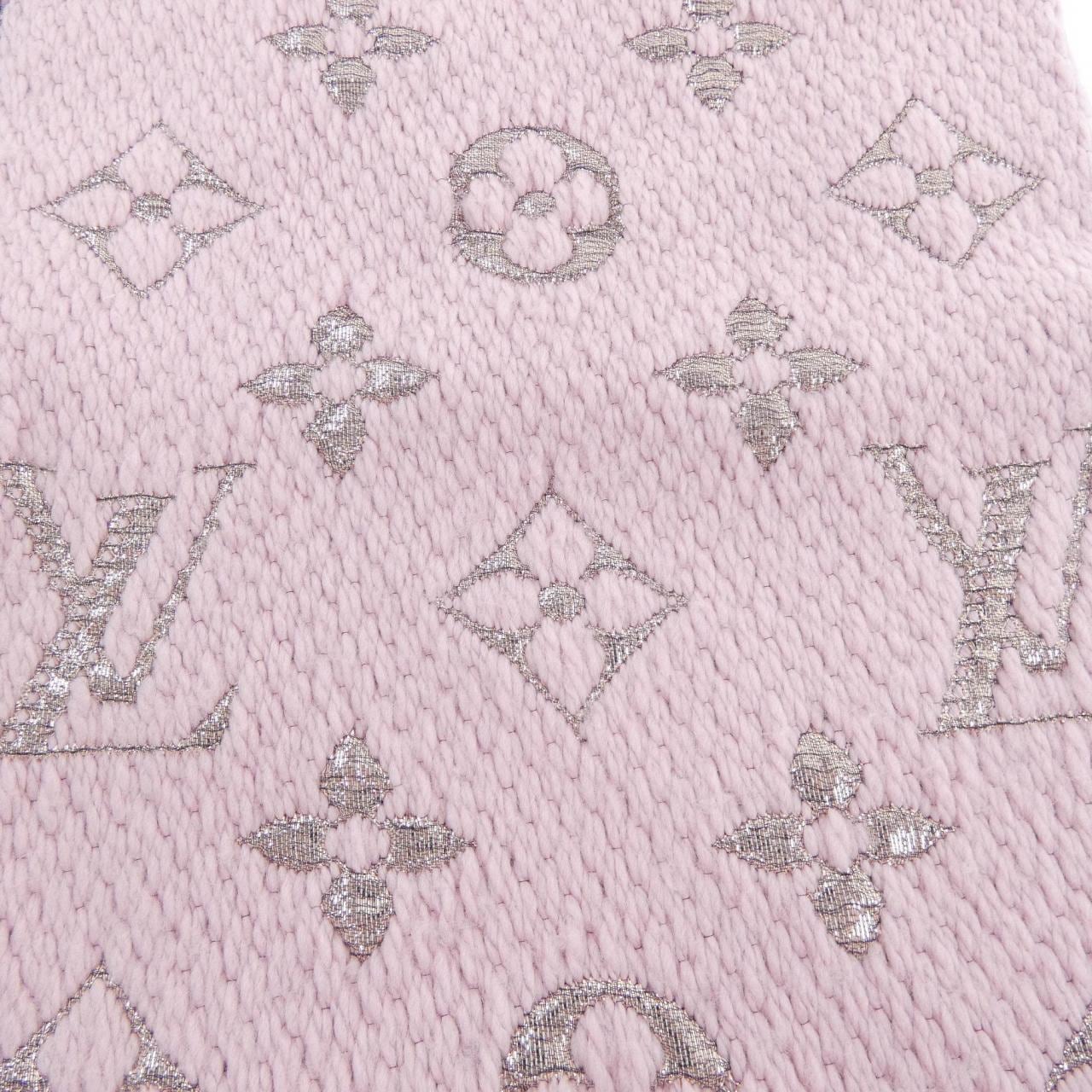 ルイヴィトン LOUIS VUITTON エシャルプ ロゴマニア シャイン M70466 MUFFLER
