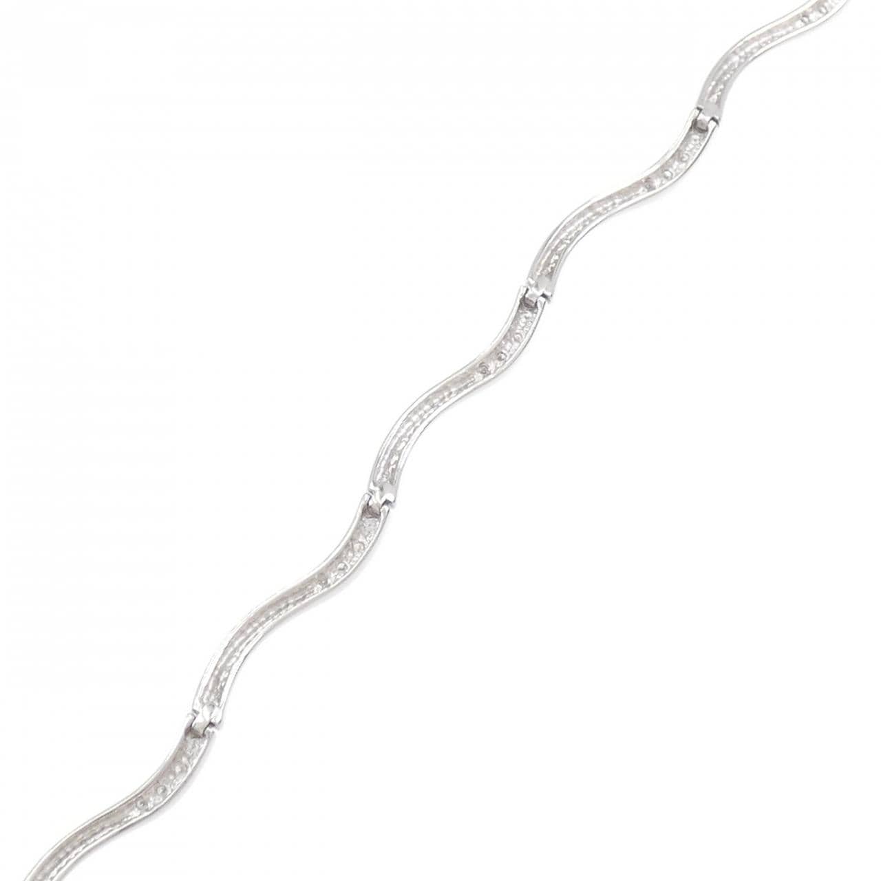 K18WG ダイヤモンド ブレスレット 0.32CT