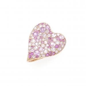 ジーエスティービー ハート サファイヤ ペンダント 2.50CT