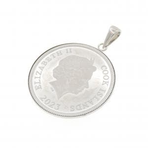 PT900(枠) コイン ペンダント