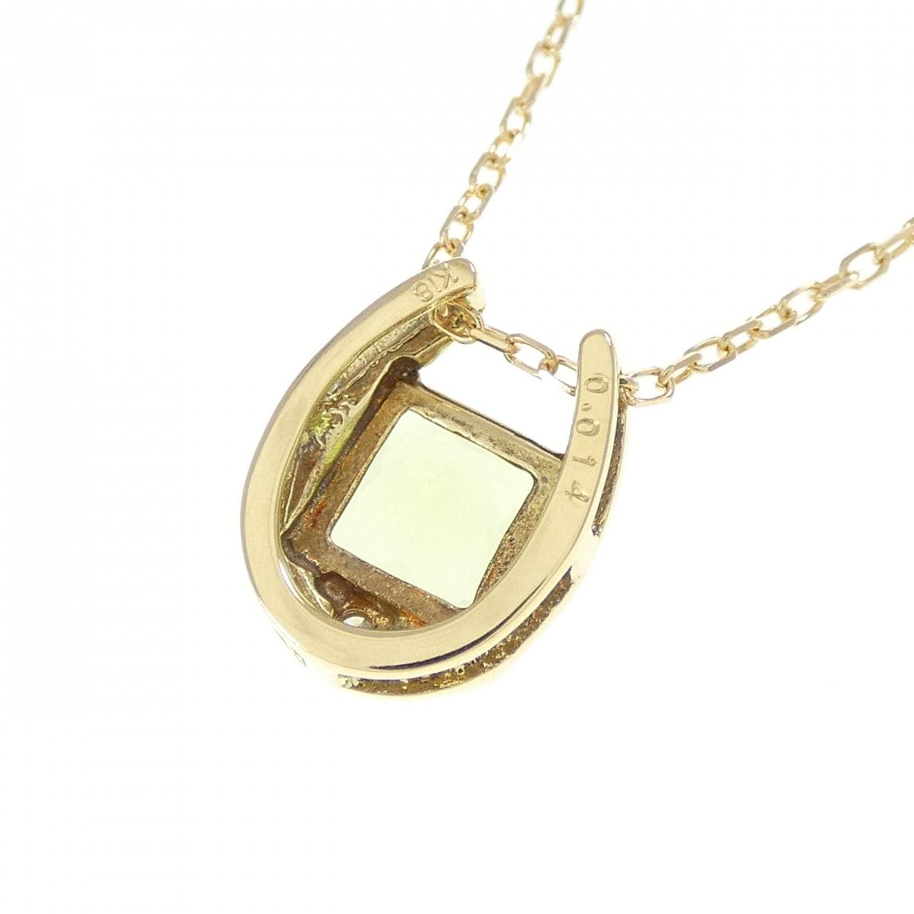 K18YG ペリドット ネックレス