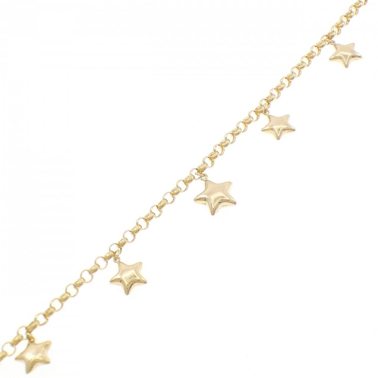 K18YG スター ブレスレット
