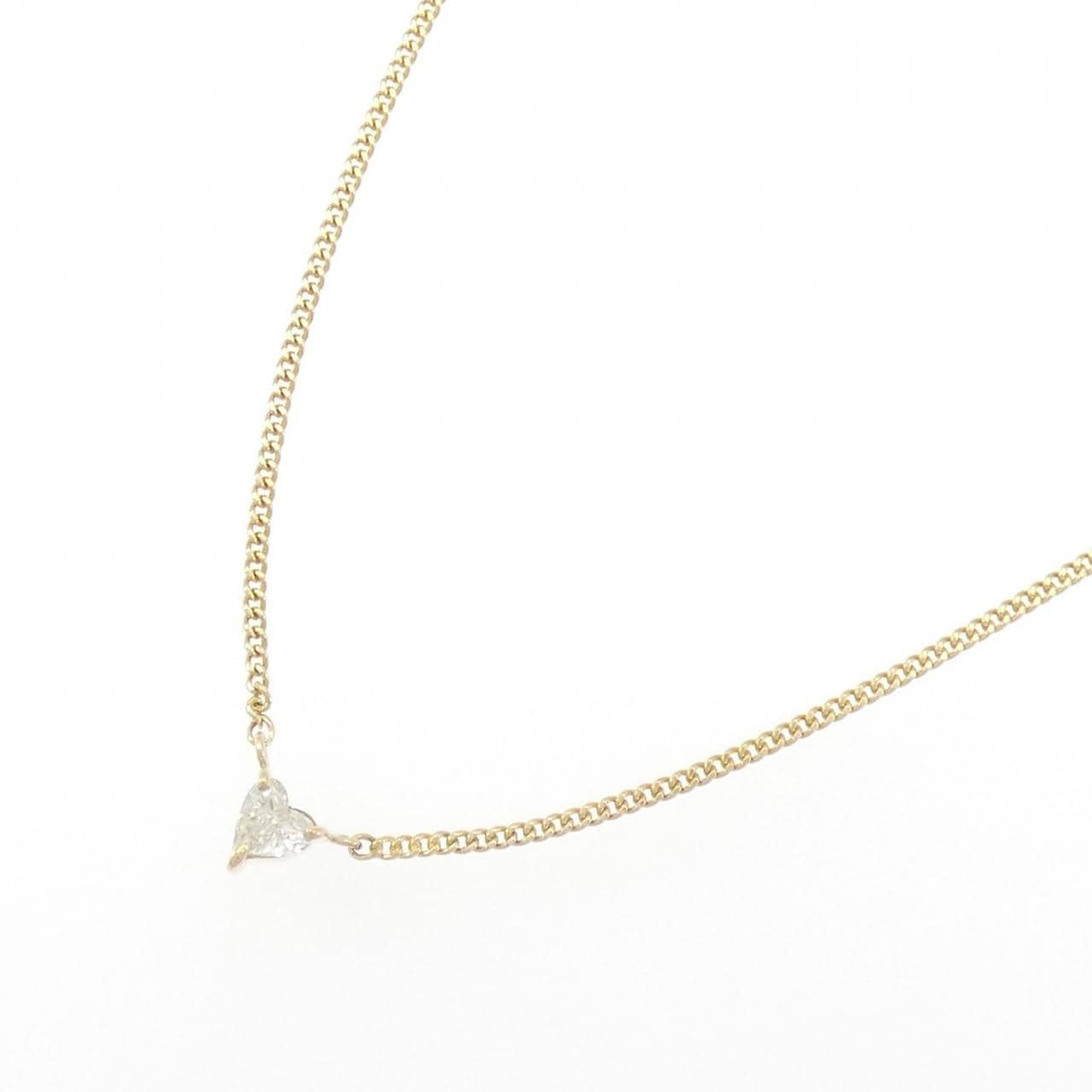K18YG ハート ダイヤモンド ネックレス 0.16CT