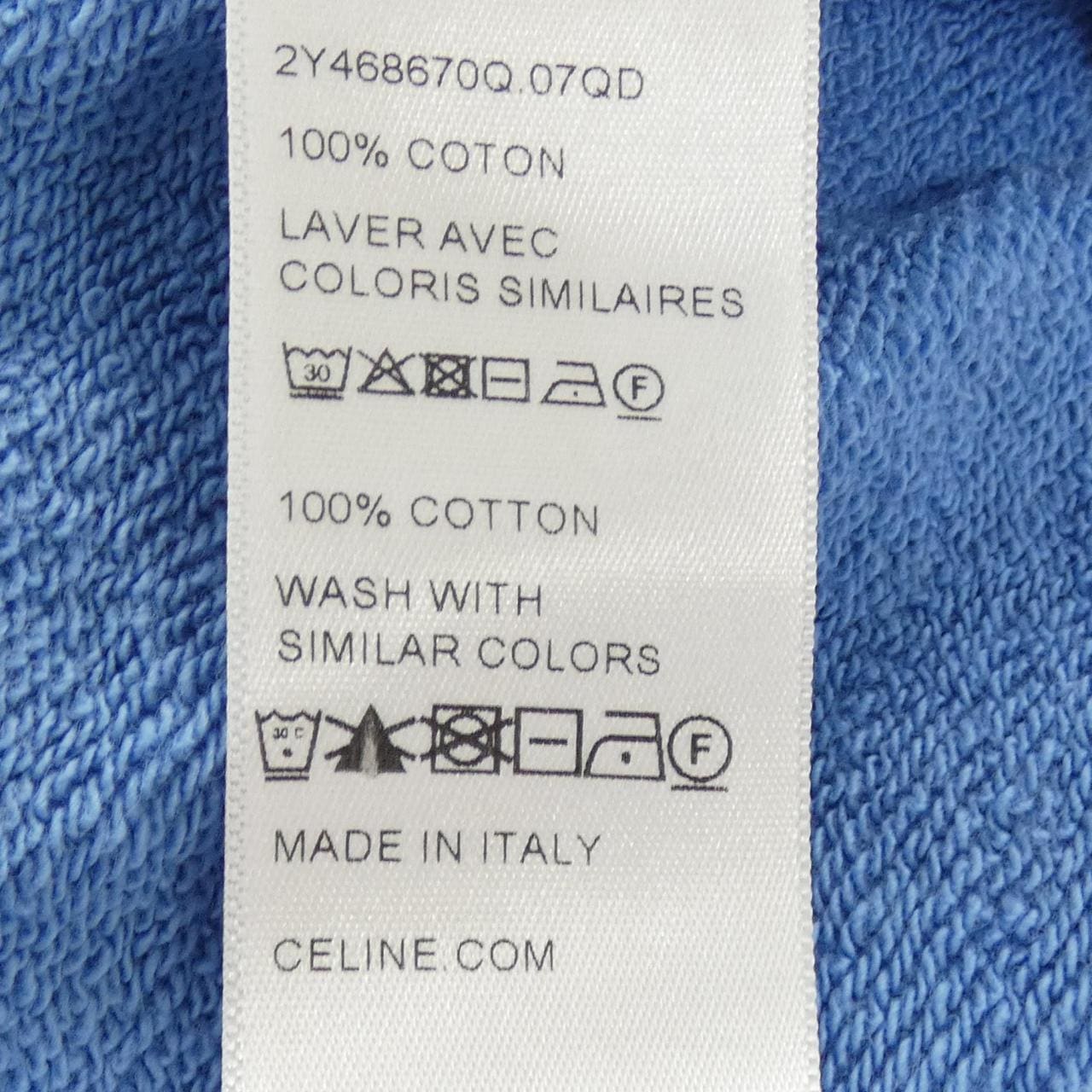 セリーヌ CELINE CELINE ルーズ フーディー / コットンフリース 2Y468670Q パーカー