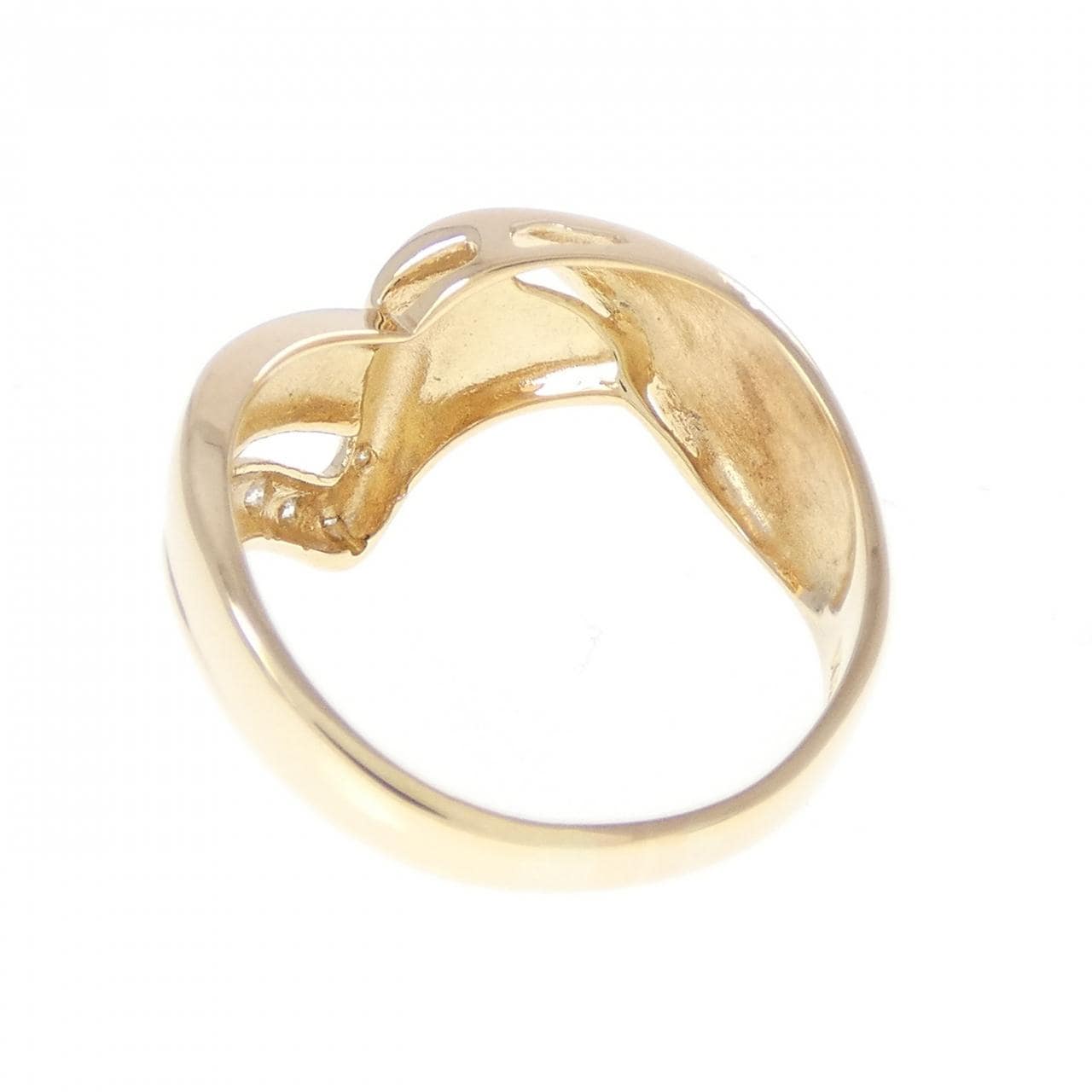 K18YG ダイヤモンド リング 0.04CT