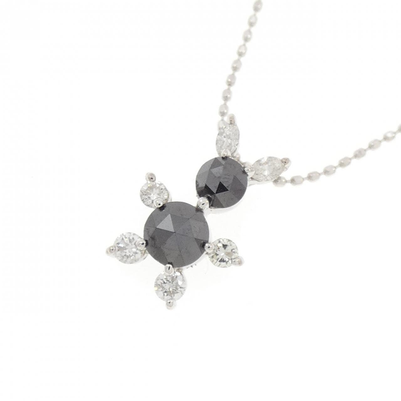 K18WG ダイヤモンド ネックレス 0.63CT