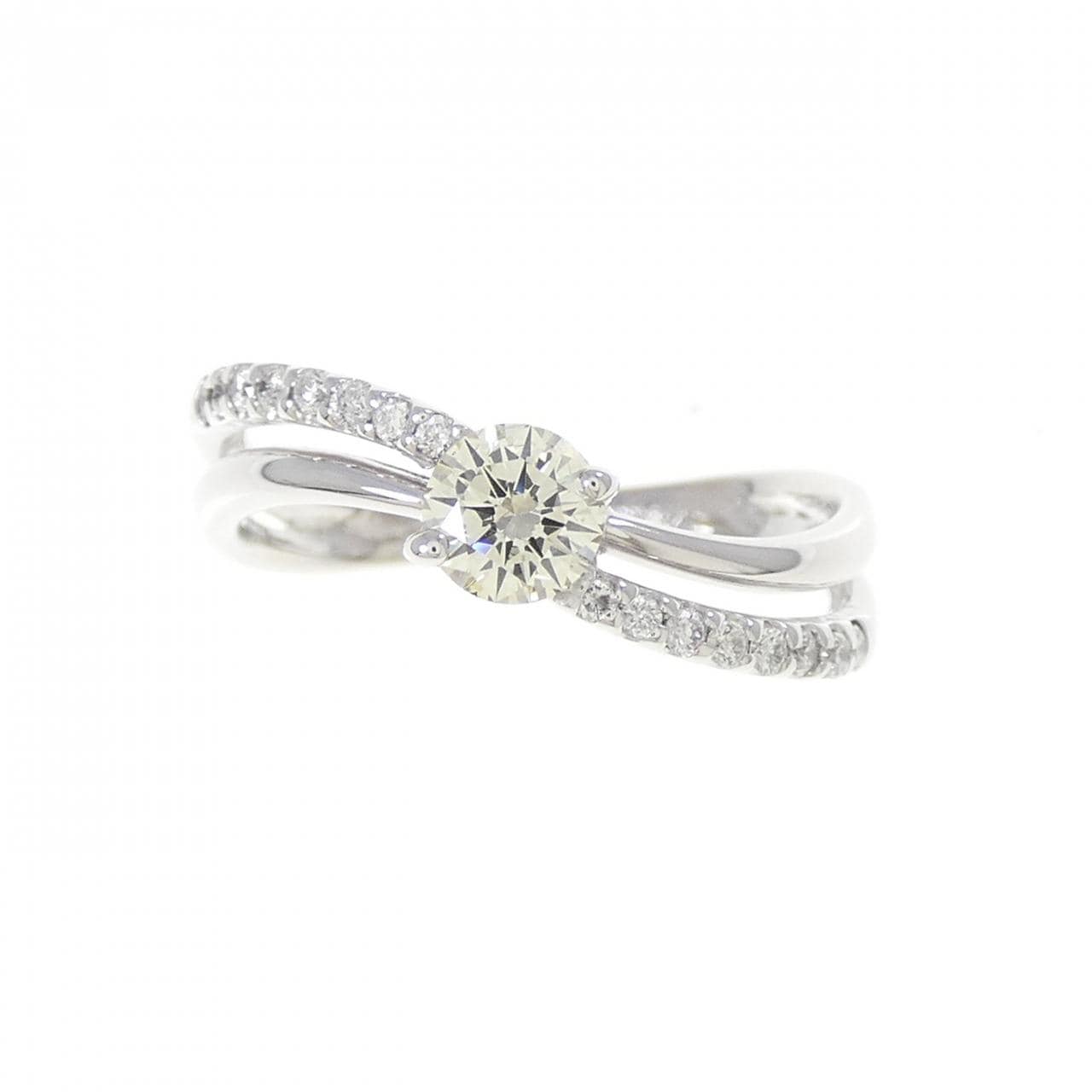 K18WG ダイヤモンド リング 0.33CT