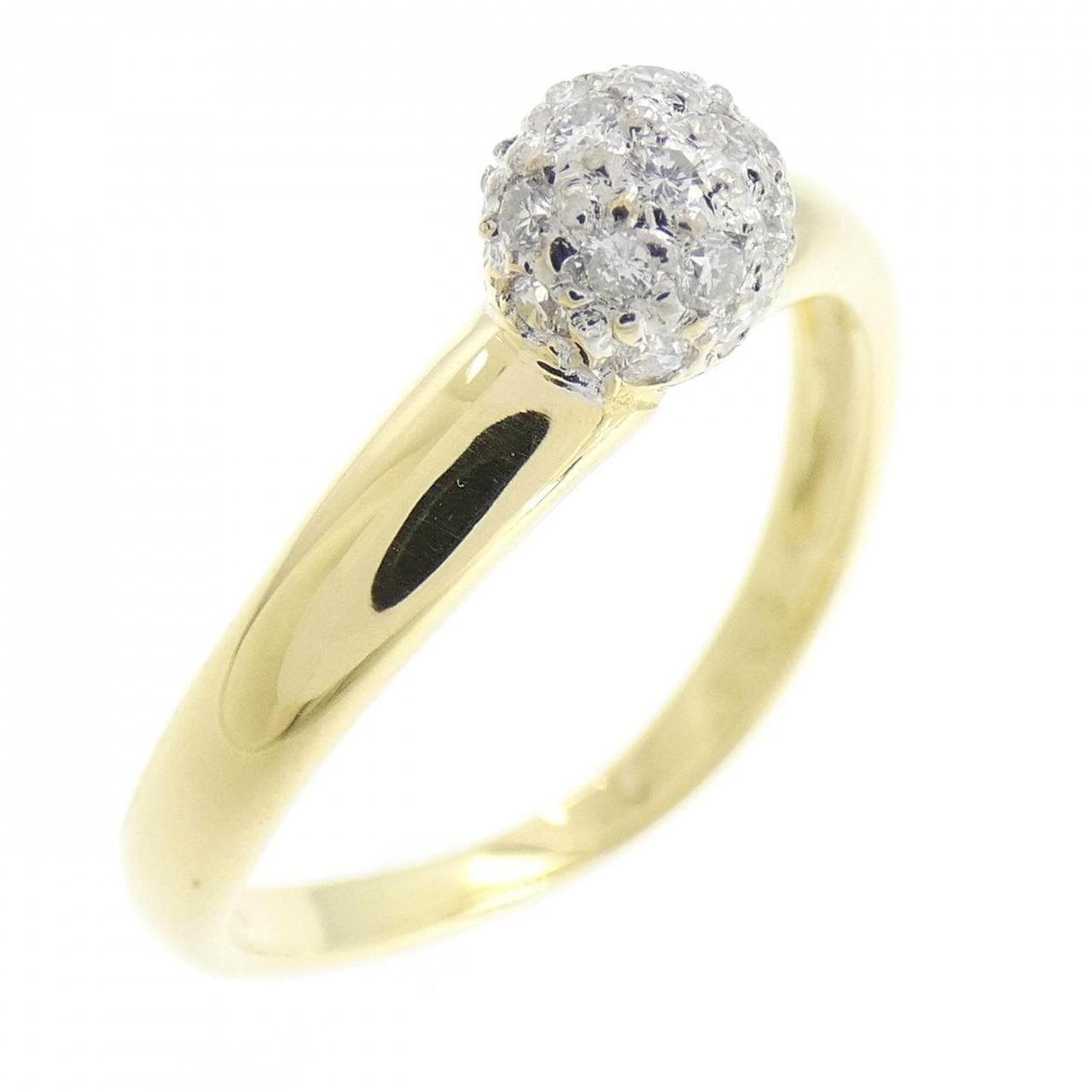 K18YG/K18WG ダイヤモンド リング 0.20CT