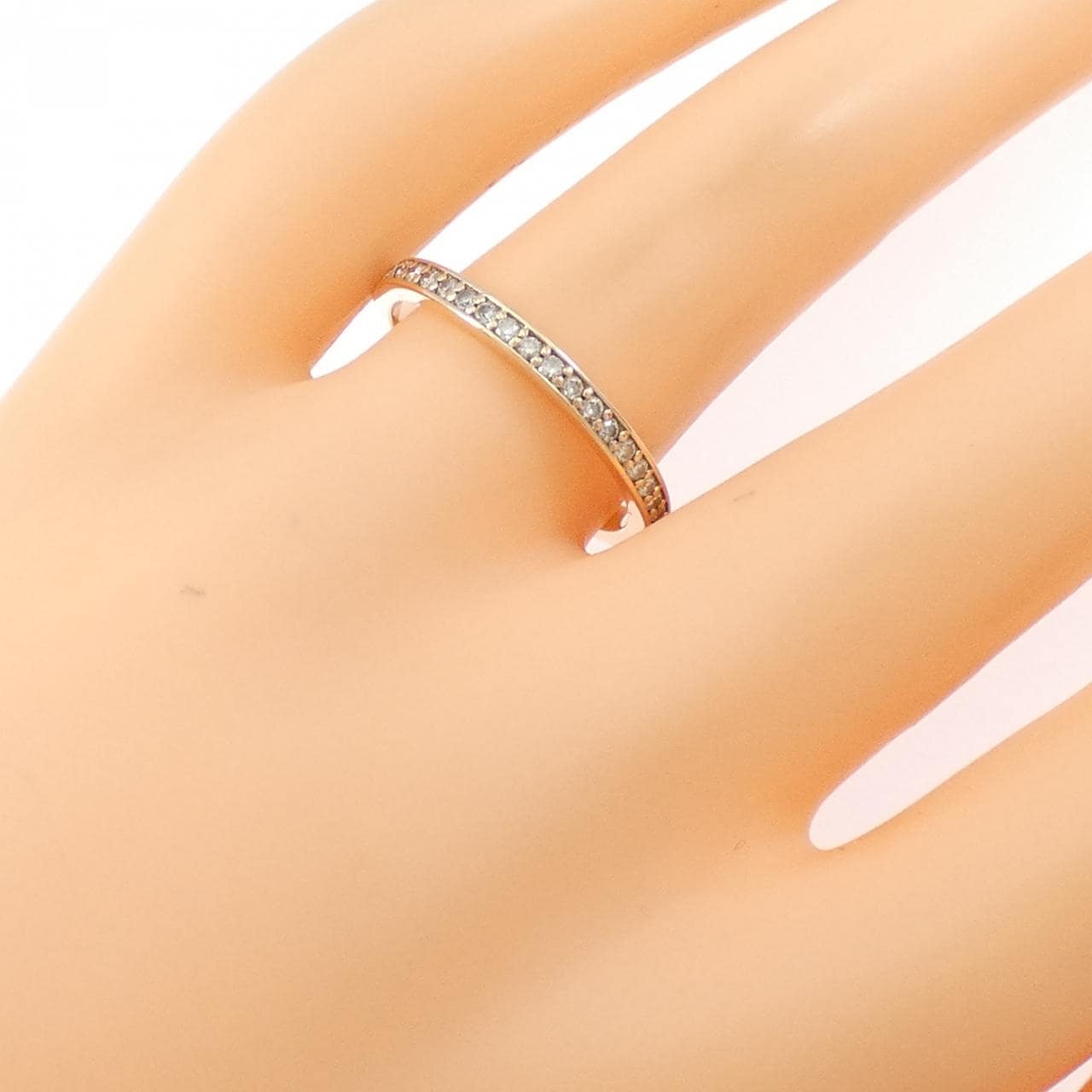 K10PG フルエタニティ ダイヤモンド リング 0.45CT