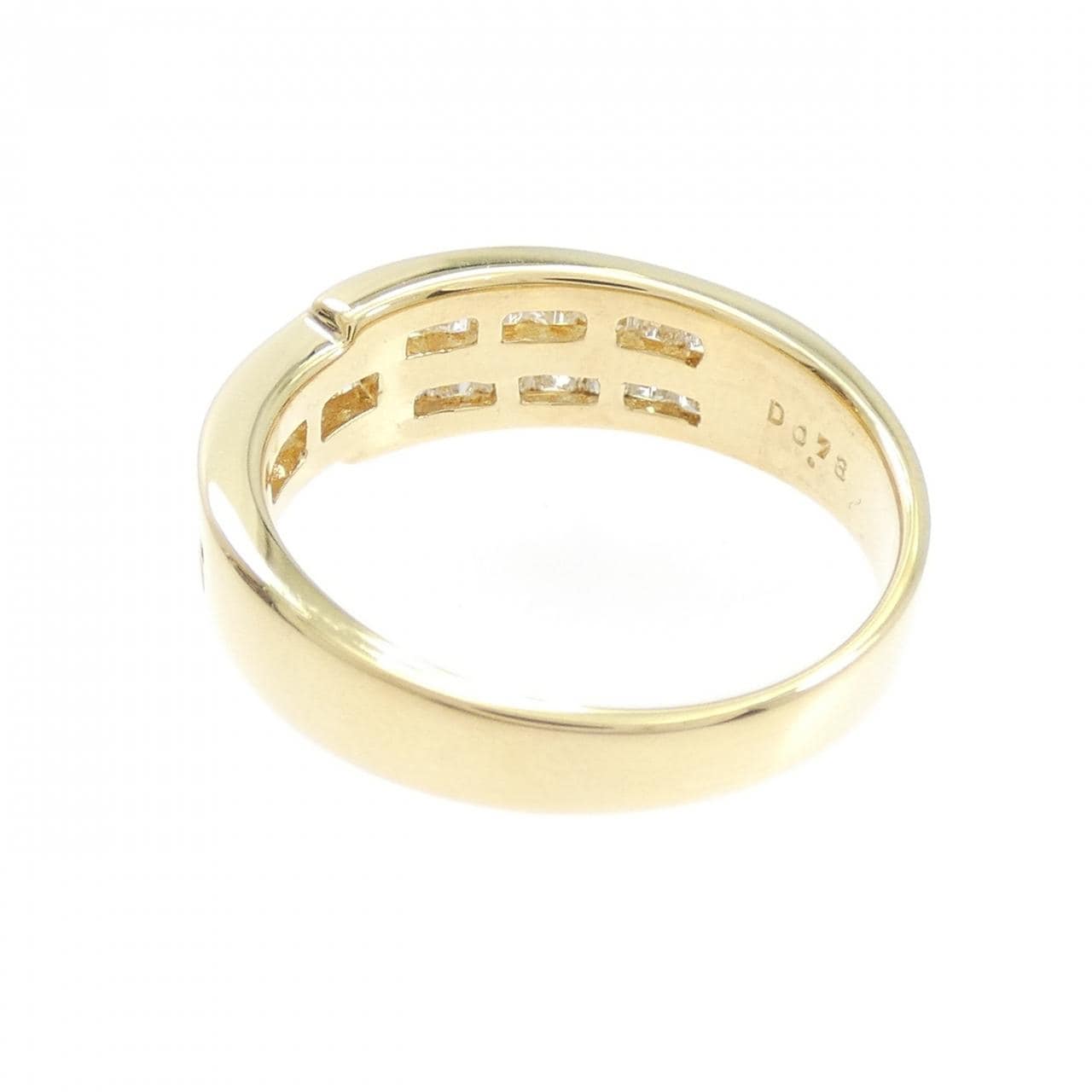 K18YG ダイヤモンド リング 0.78CT