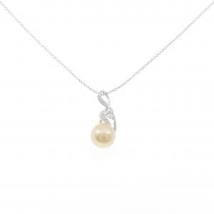 K18WG/750WG 白蝶パール ネックレス 11mm