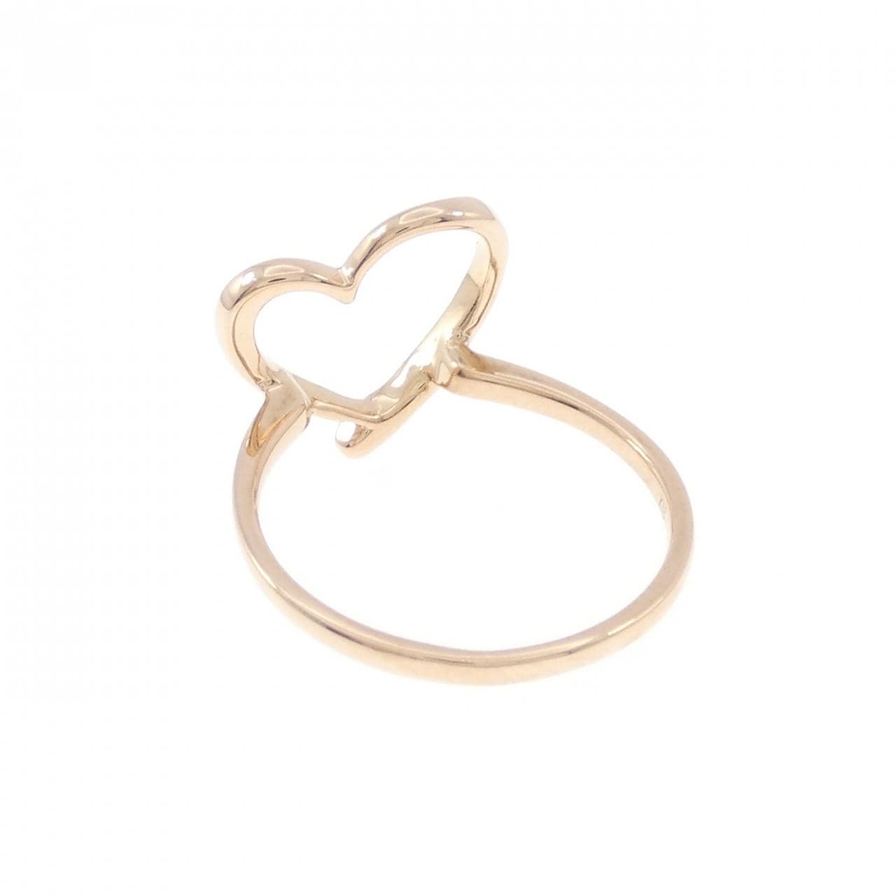 K18PG/K18WG ハート ダイヤモンド リング 0.09CT