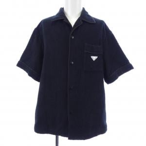 プラダ PRADA トライアングルロゴ コットンテリー ボウリングシャツ SC559 S212 1ZR3 S／Sシャツ