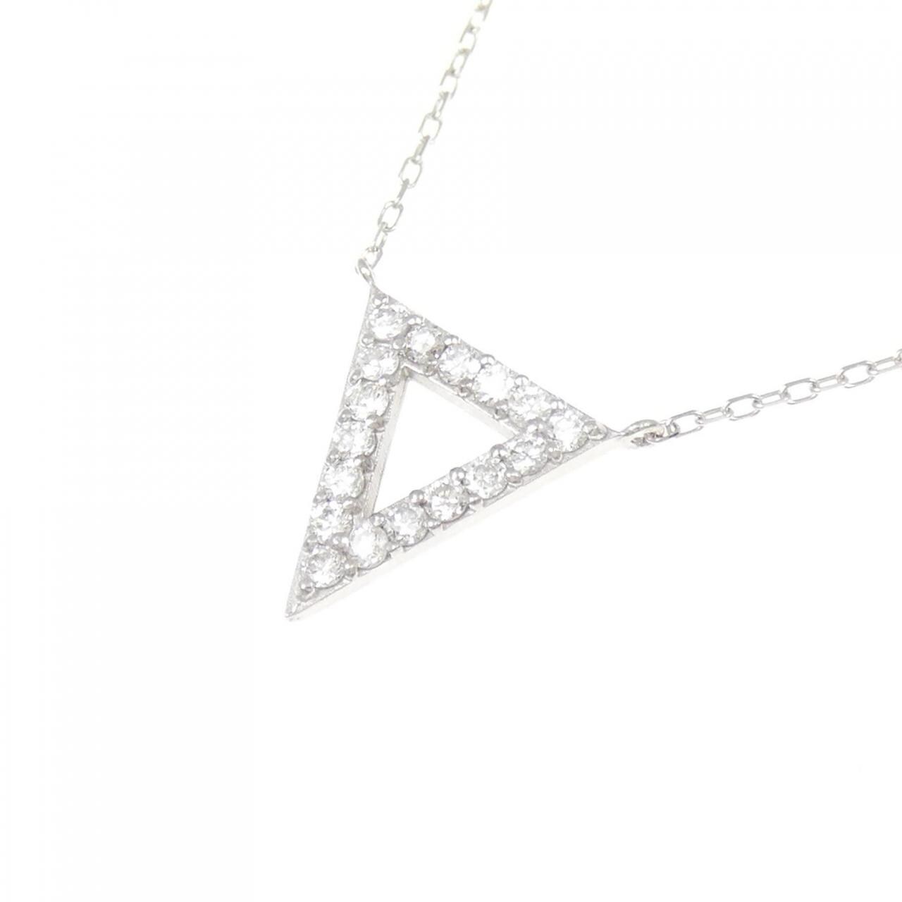 K18WG ダイヤモンド ネックレス 0.25CT