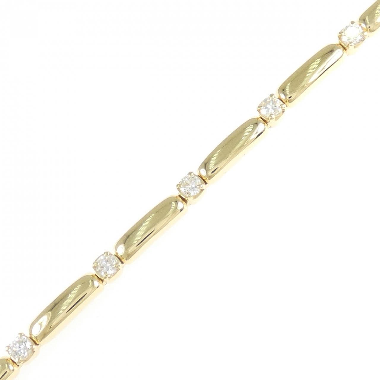 750YG ダイヤモンド ブレスレット 1.00CT