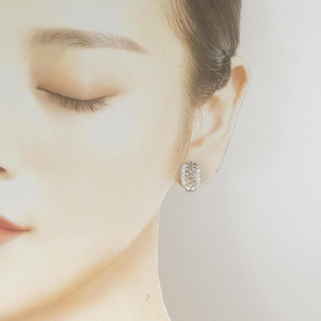 K18WG/K14WG ダイヤモンド ピアス/イヤリング 1.50CT