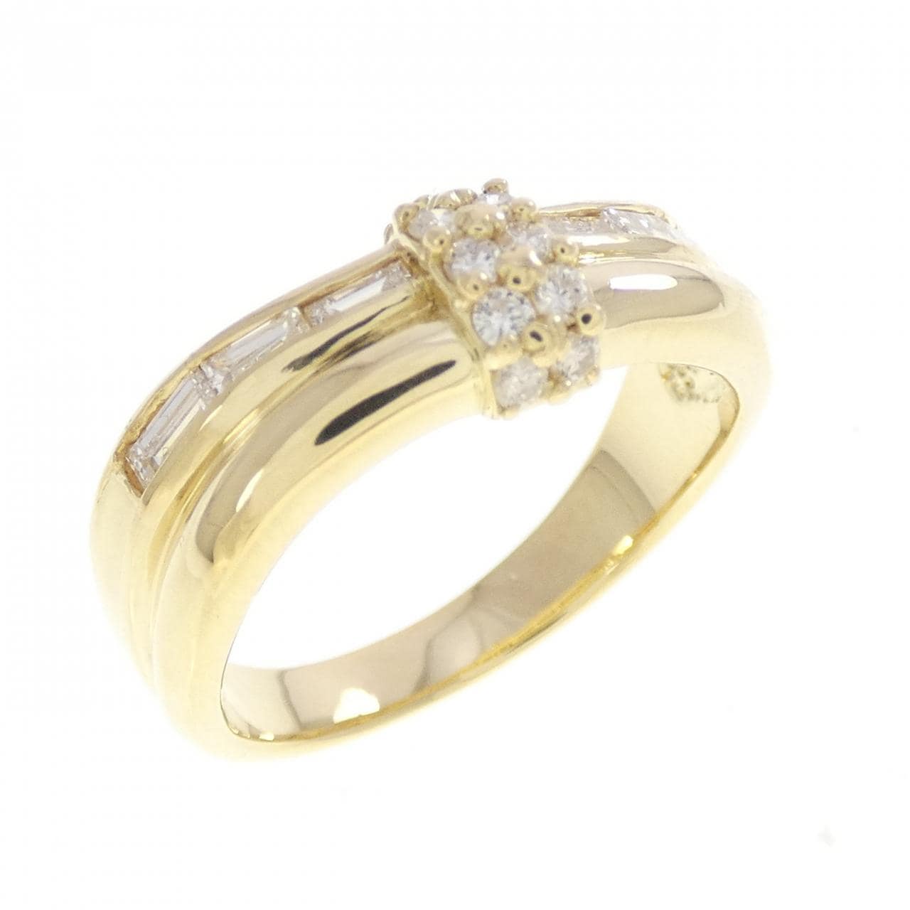 K18YG ダイヤモンド リング 0.44CT
