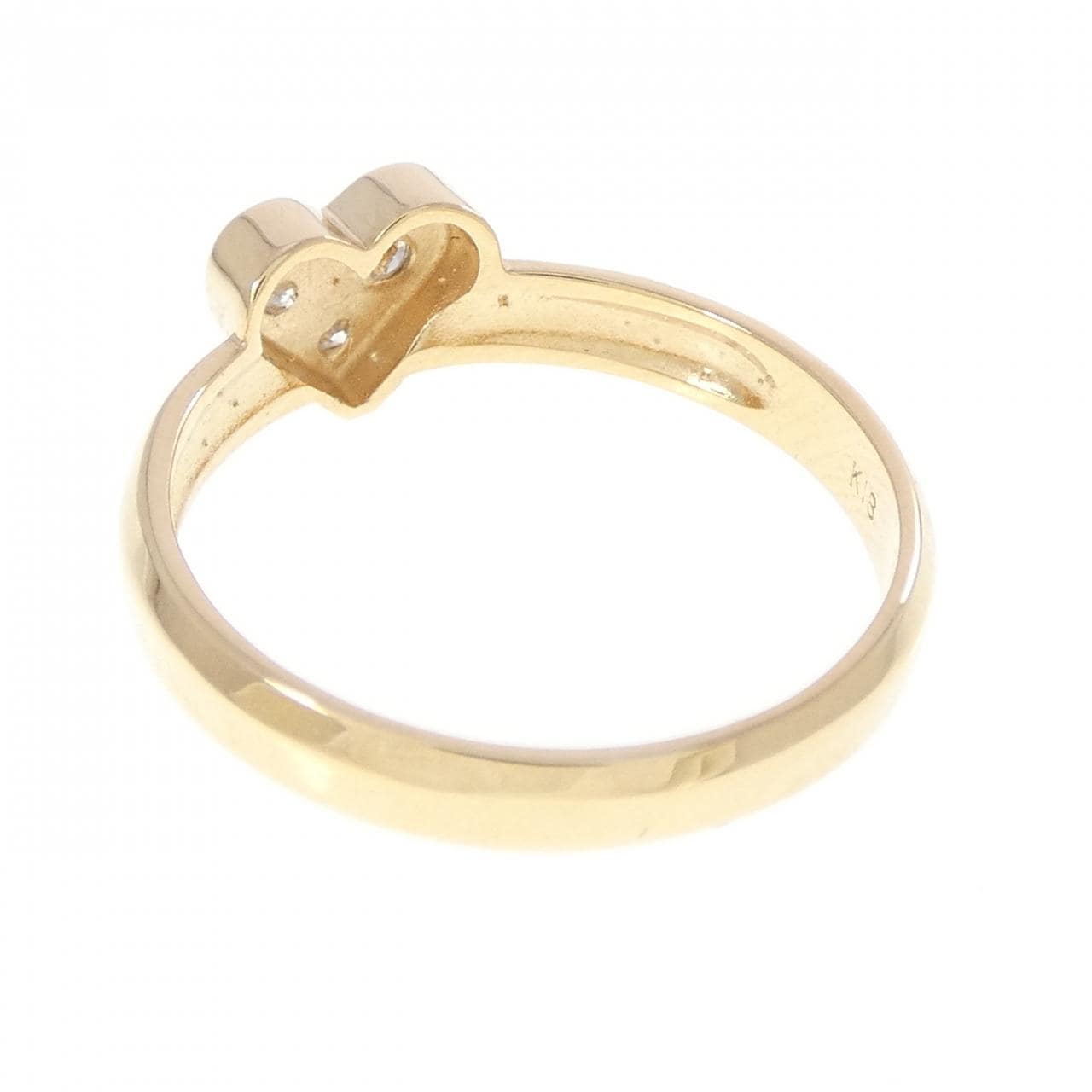 K18YG ハート ダイヤモンド リング 0.06CT
