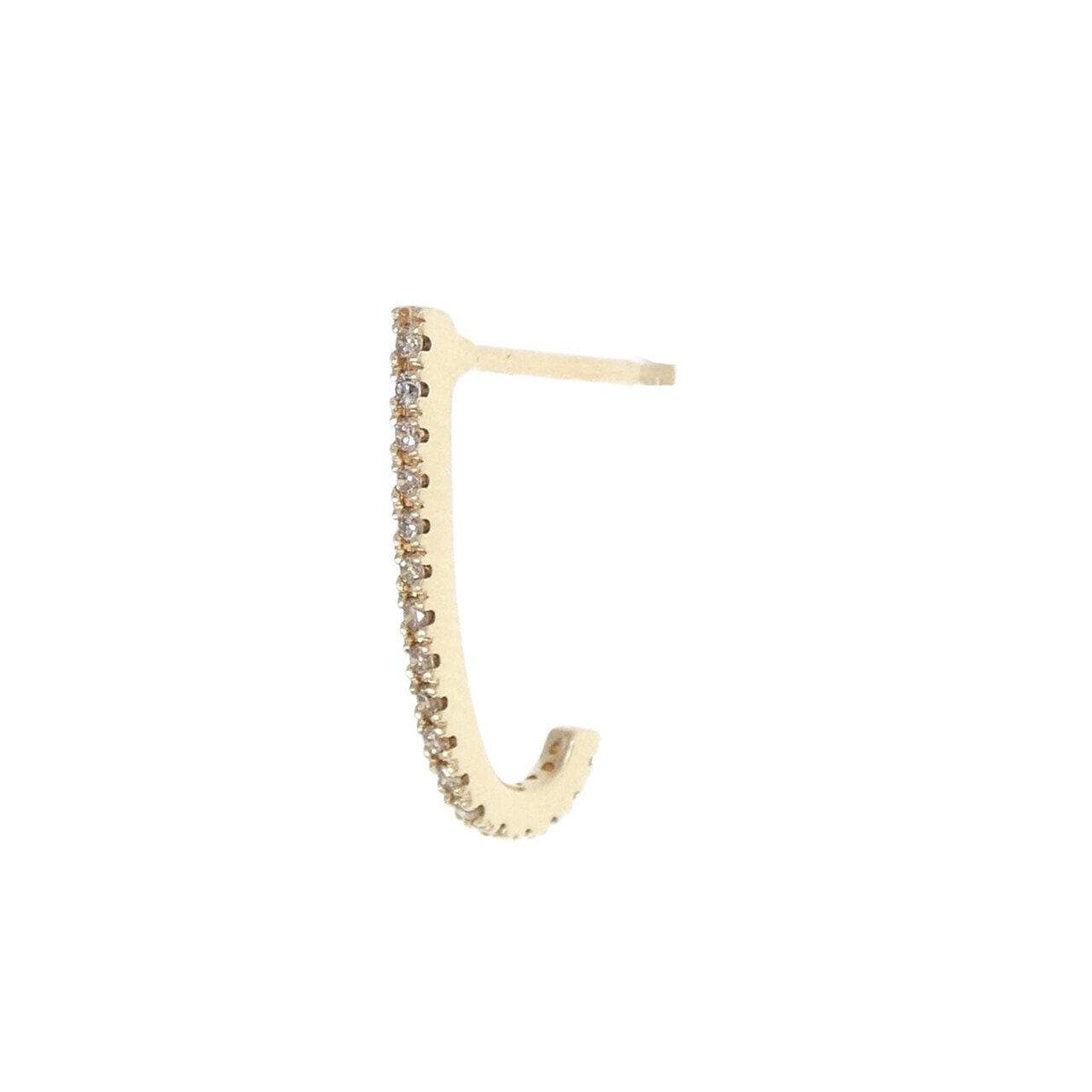 ヒロタカ インナーフック S ピアス 0.08CT 片耳