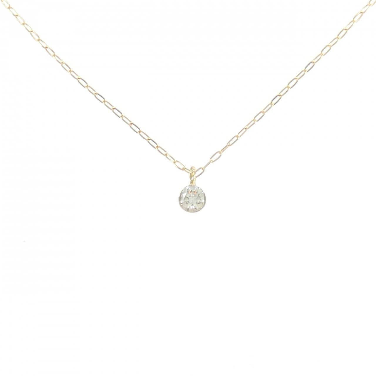 アガット ダイヤモンド ネックレス 0.1CT