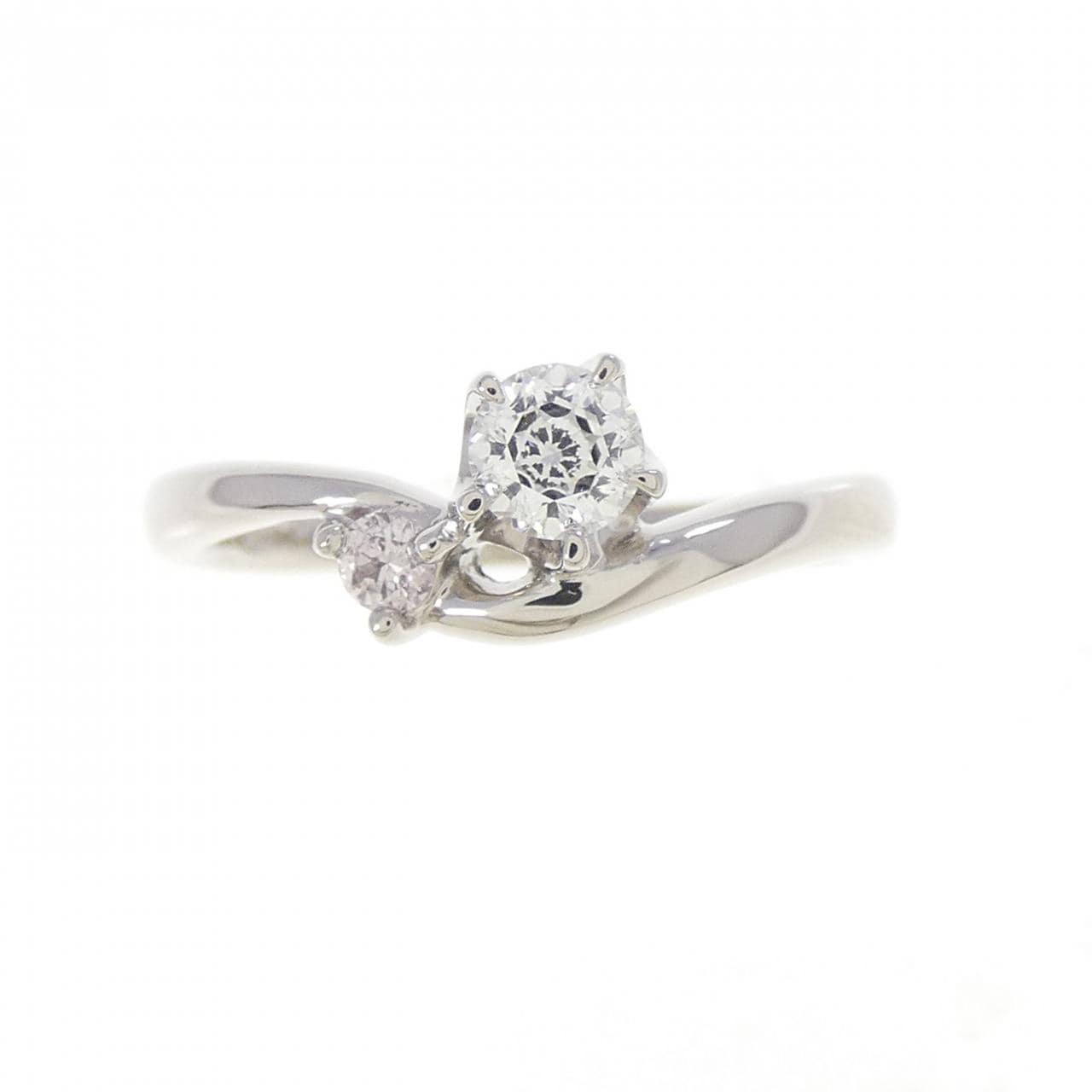 PT1000 ダイヤモンド リング 0.205CT E VS1 ファンシーカット