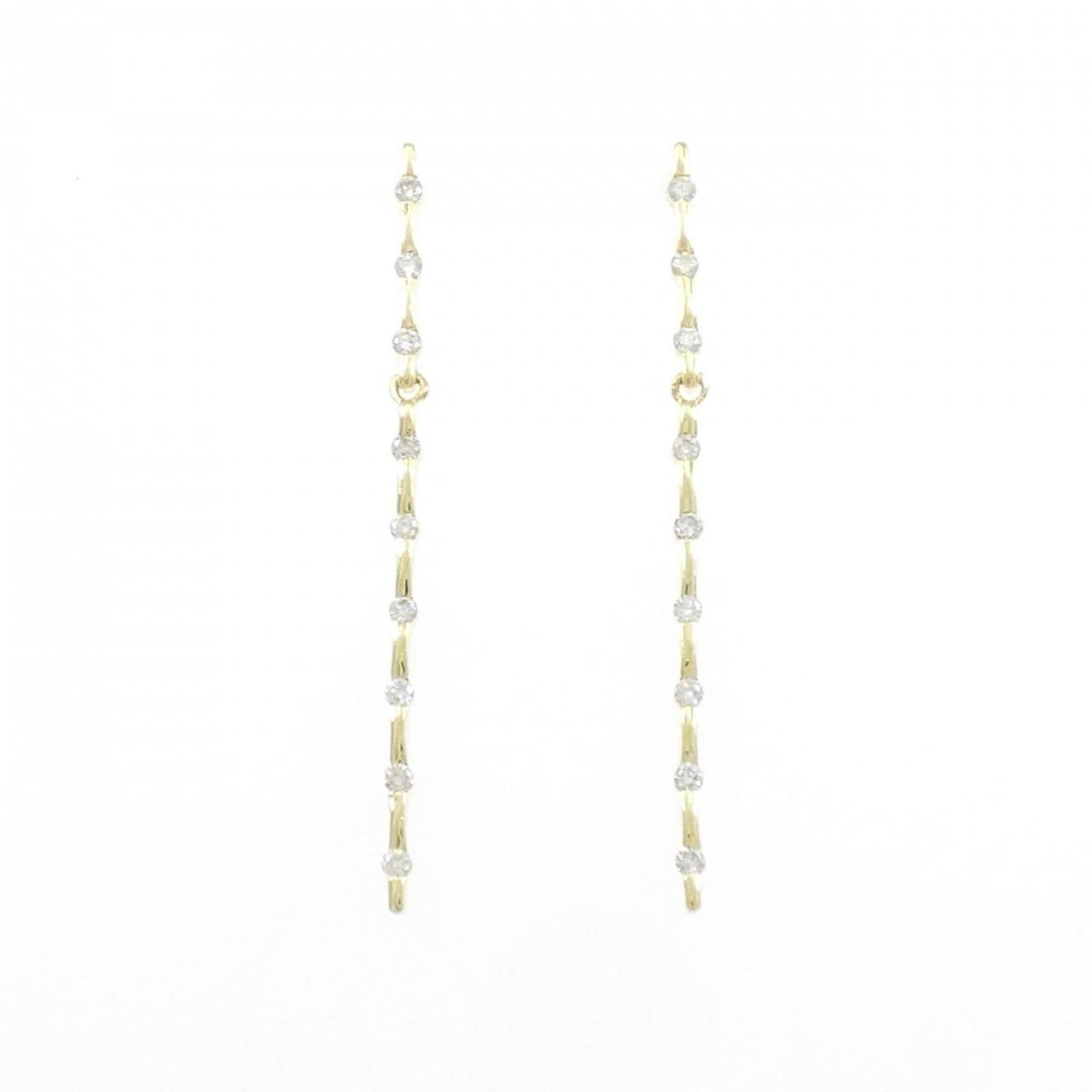 K18YG ダイヤモンド ピアス 0.30CT