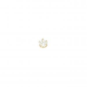 K18YG ソリティア ダイヤモンド ピアス 0.16CT 片耳