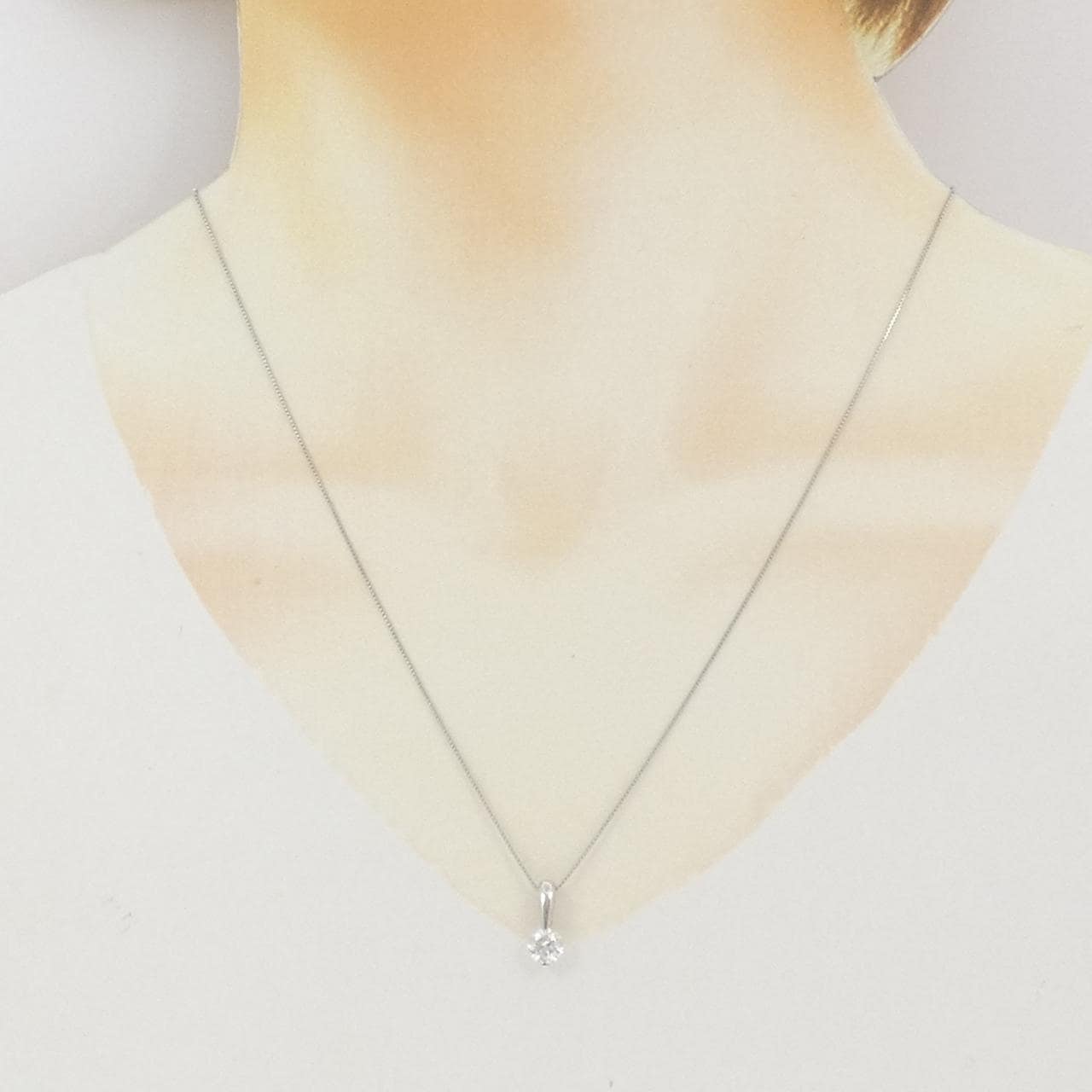 PT900/PT850 ダイヤモンド ネックレス 0.606CT
