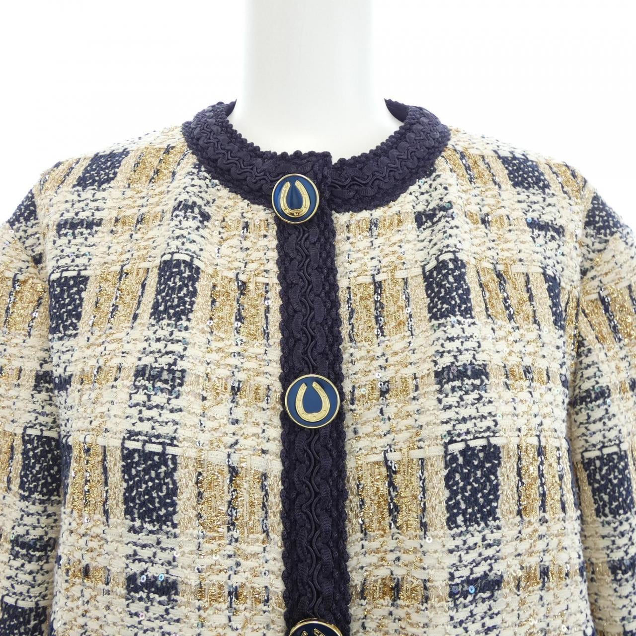 グッチ GUCCI 691452 ZAIU7 ノーカラージャケット
