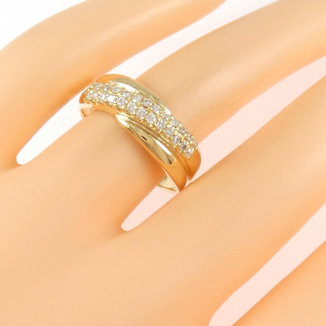 K18YG ダイヤモンド リング 0.30CT