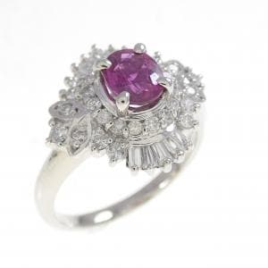 PT900 ルビー リング 0.77CT