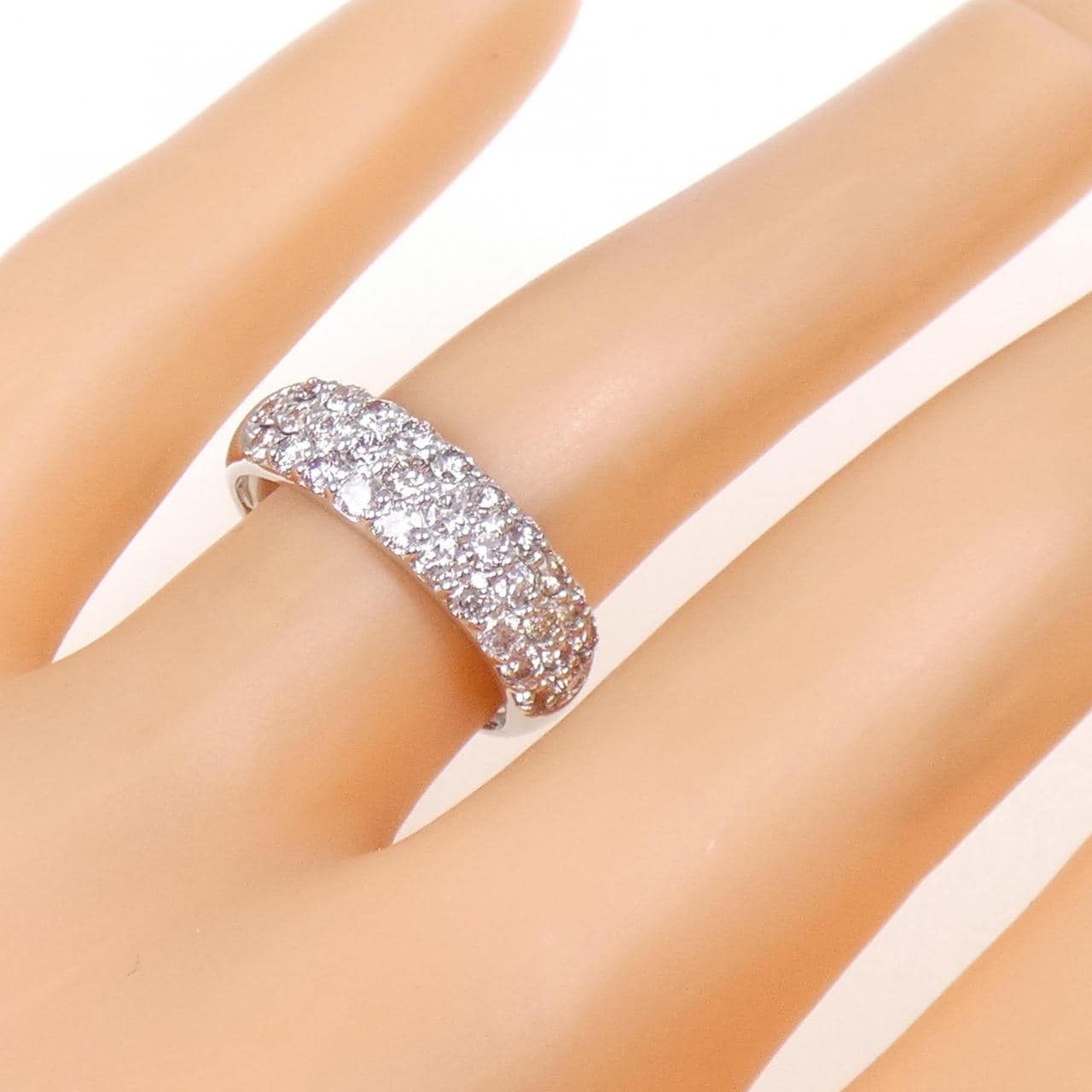 PT900 パヴェ ダイヤモンド リング 1.00CT