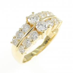 K18YG ダイヤモンド リング 1.24CT