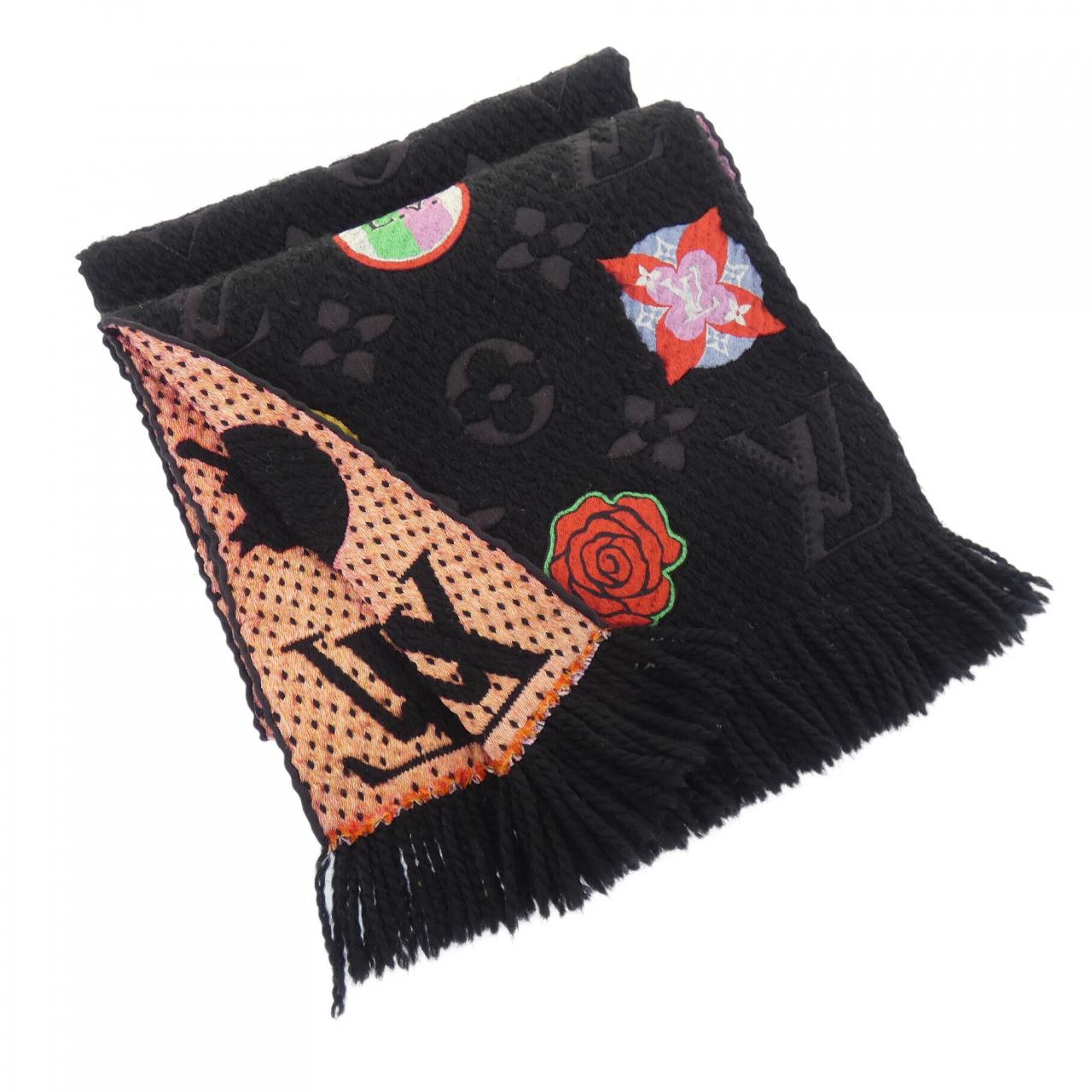 ルイヴィトン LOUIS VUITTON エシャルプ ロゴマニア LVストーリーズ M71060 MUFFLER