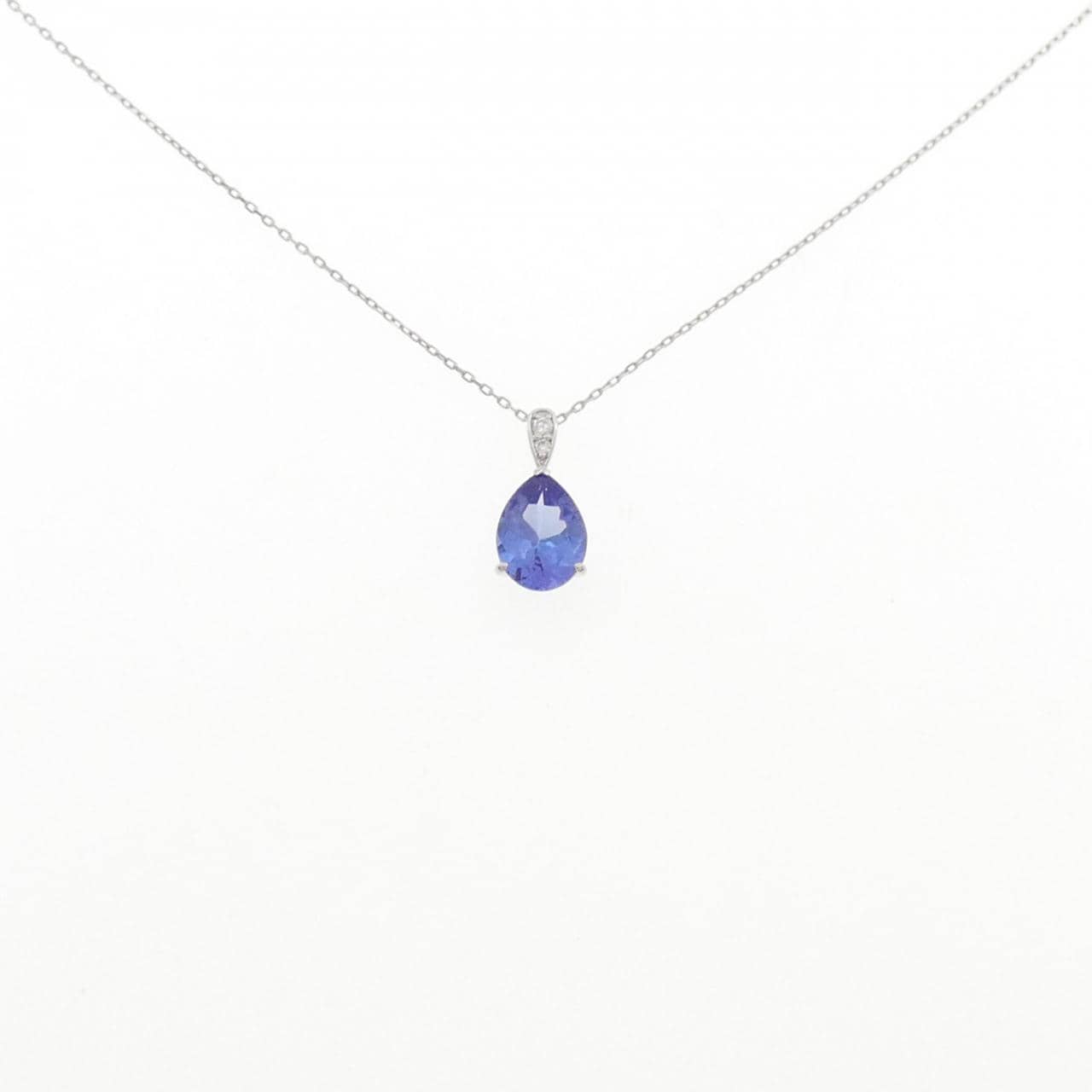 PT900/PT850 タンザナイト ネックレス 1.10CT
