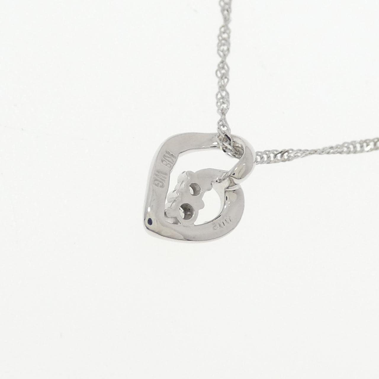K18WG ダイヤモンド ネックレス 0.02CT