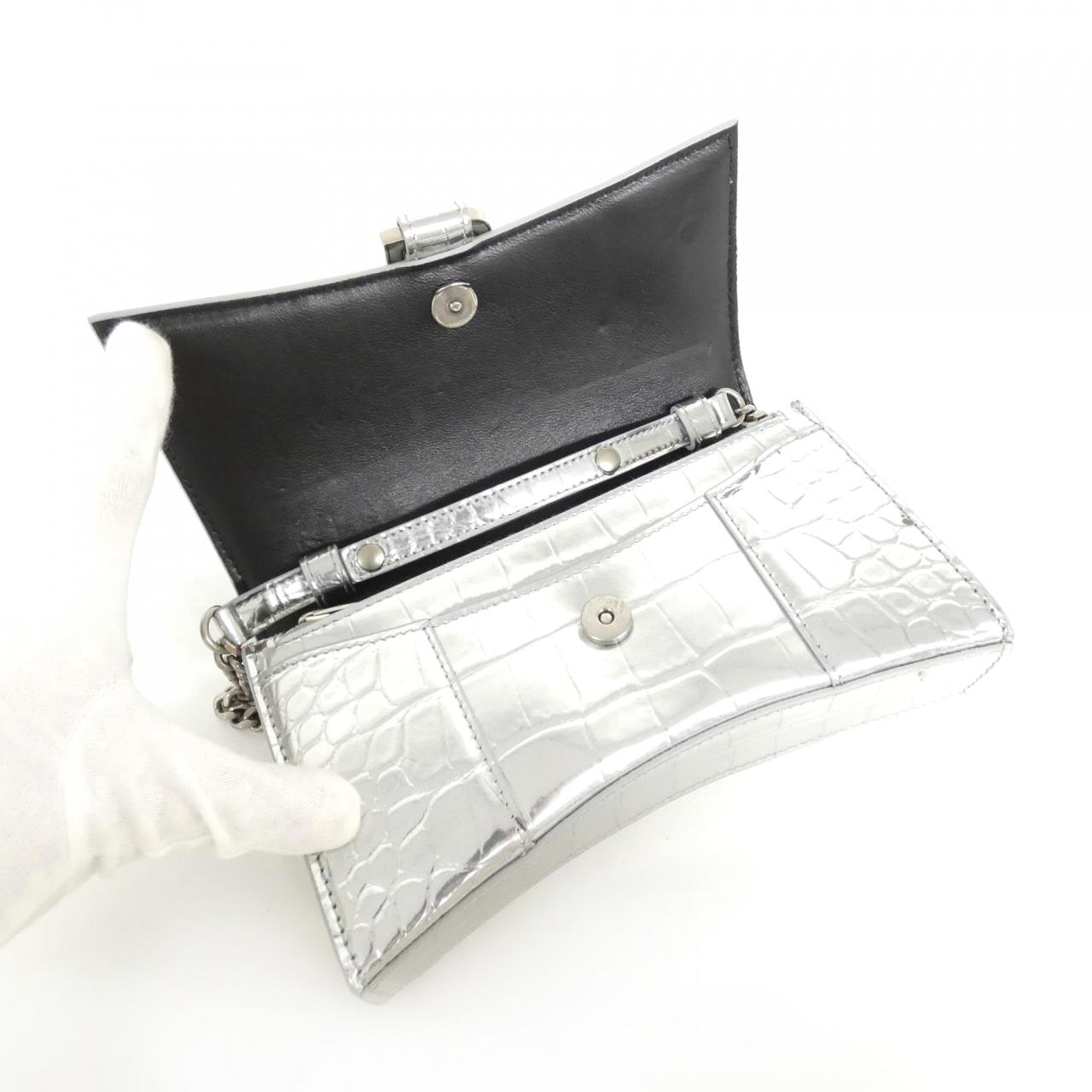 バレンシアガ アワーグラス チェーン ウォレット 656050 1S4CY チェーンウォレット