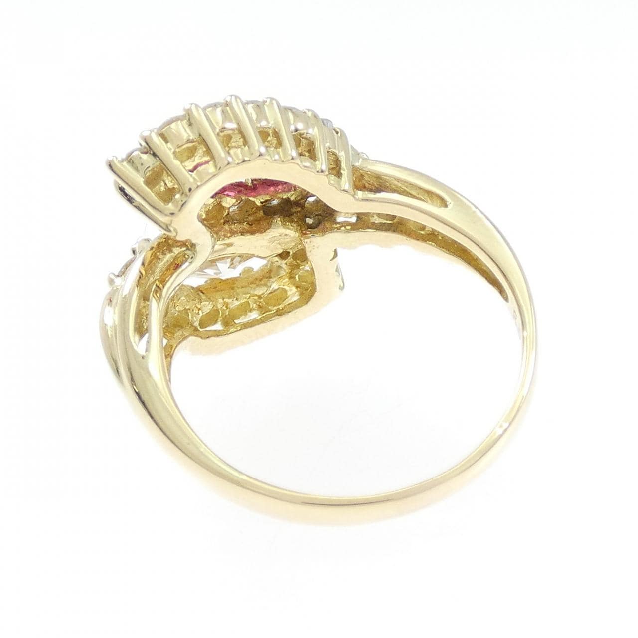 18KYG ルビー リング 0.59CT