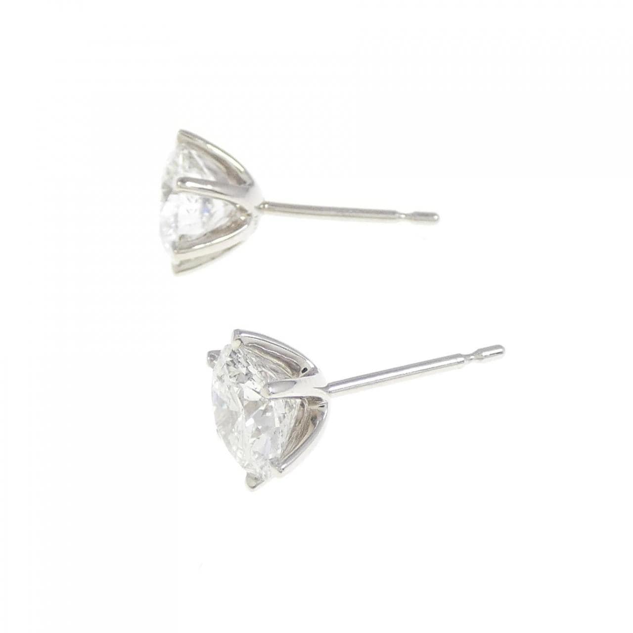[Remake] Diamond earrings 1.004CT 1.071CT G SI2 EXT