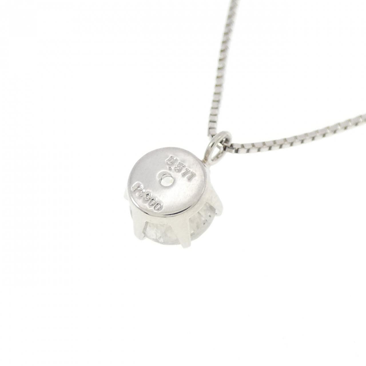 PT900/PT850 ソリティア ダイヤモンド ネックレス 0.511CT