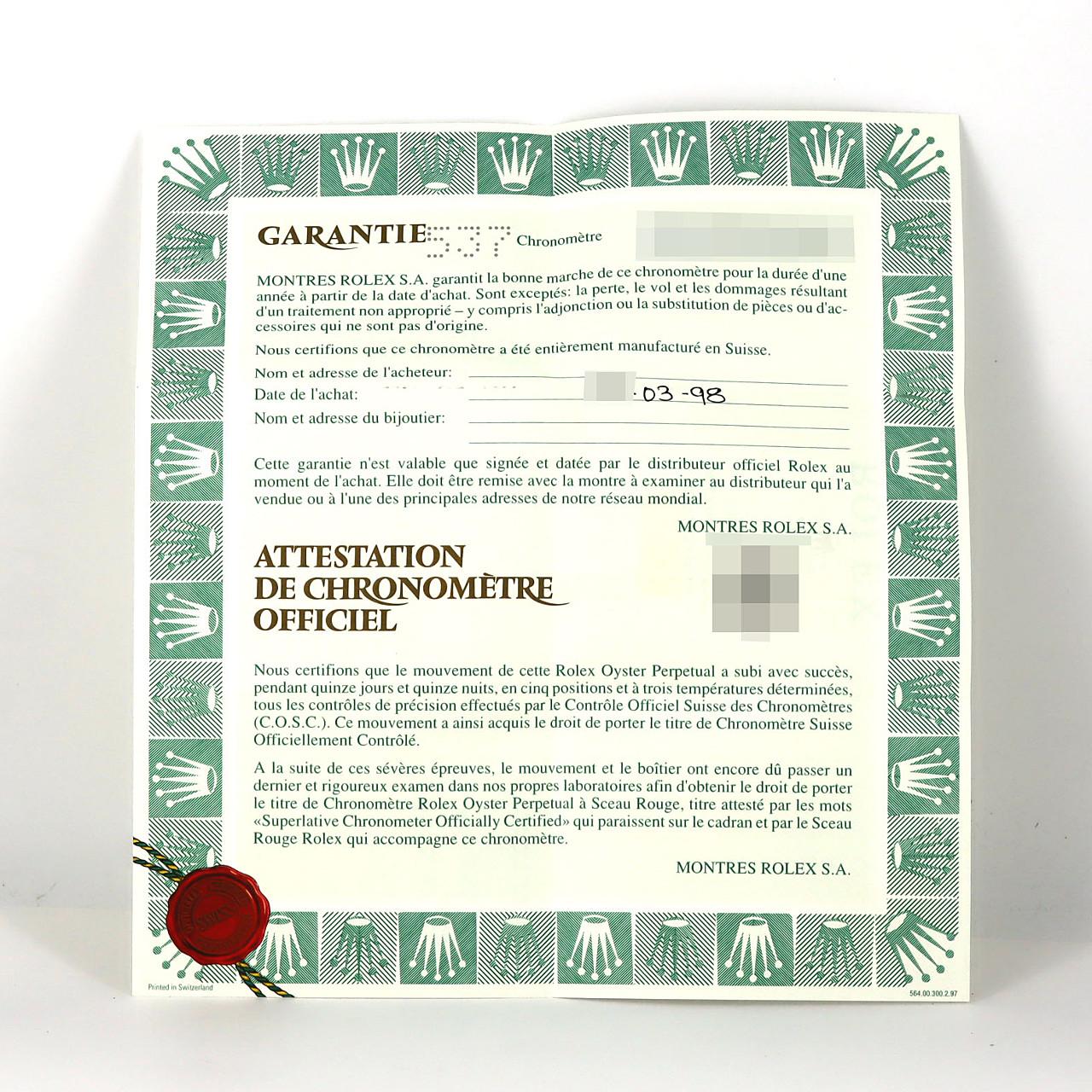 ロレックス エクスプローラーⅡ 16570 SS 自動巻 U番