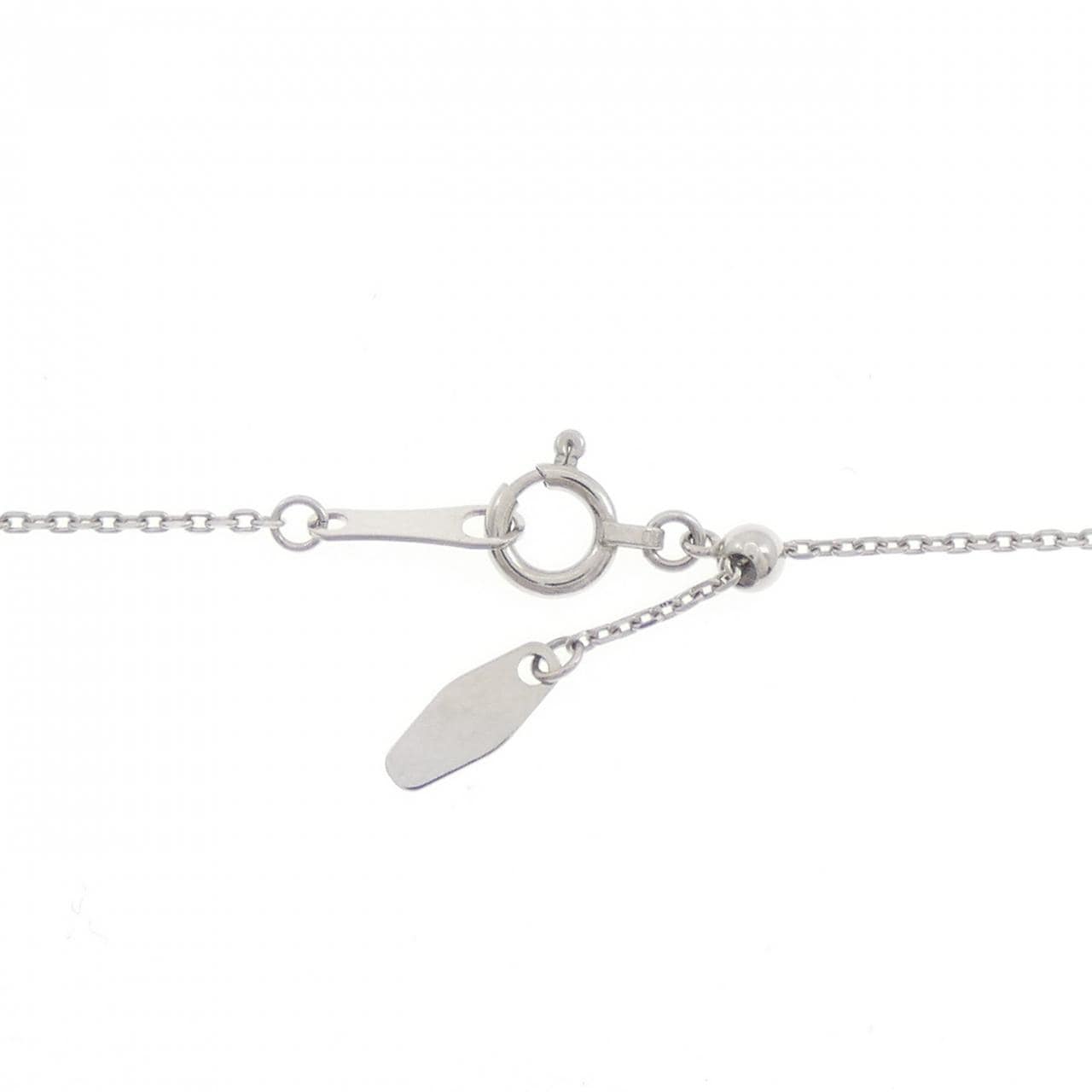 PT900/PT850 フラワー ルビー ネックレス 0.08CT