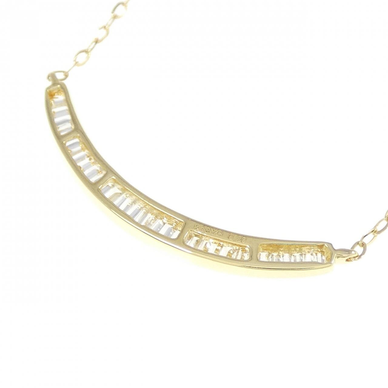 K18YG ダイヤモンド ネックレス 0.20CT
