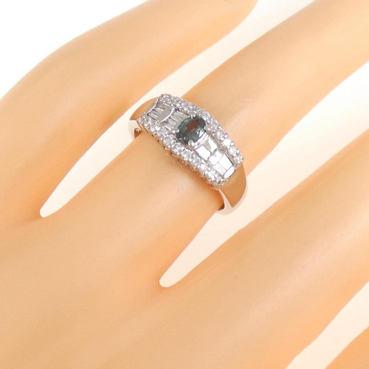 PT900 アレキサンドライト リング 0.18CT