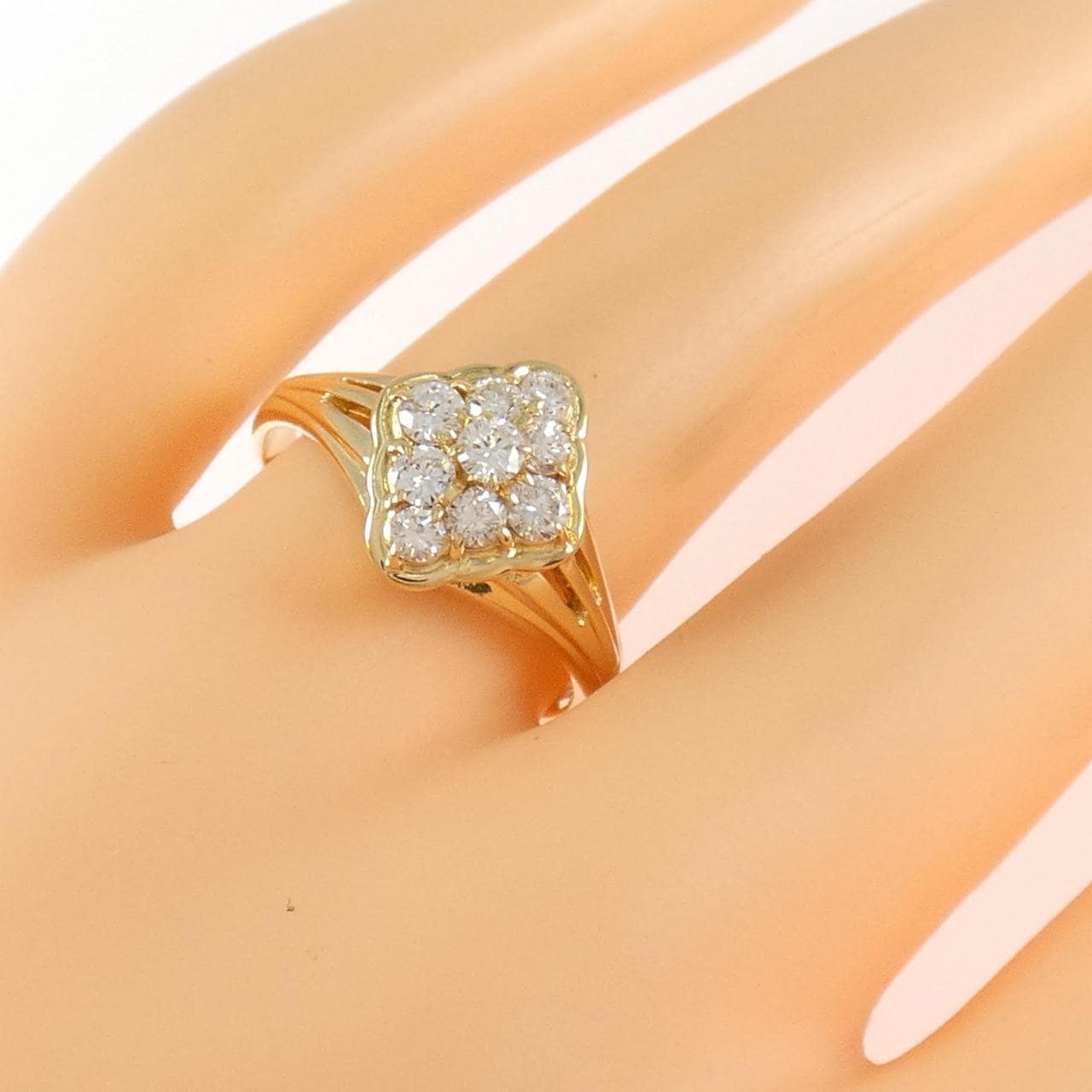 K18YG ダイヤモンド リング 0.50CT