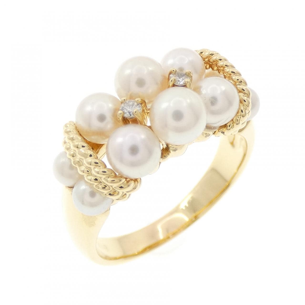 K18YG アコヤパール リング