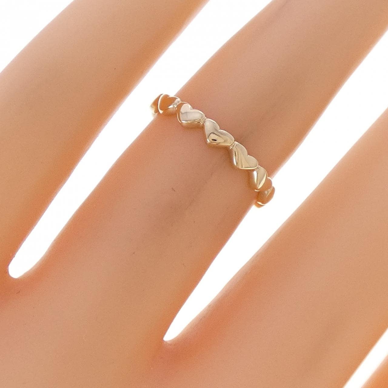 K10YG ハート リング