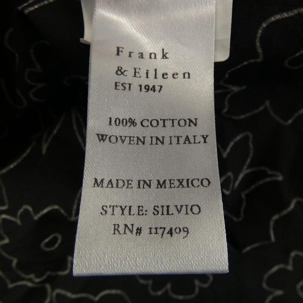 フランクアンドアイリーン FRANK&EILEEN シャツ