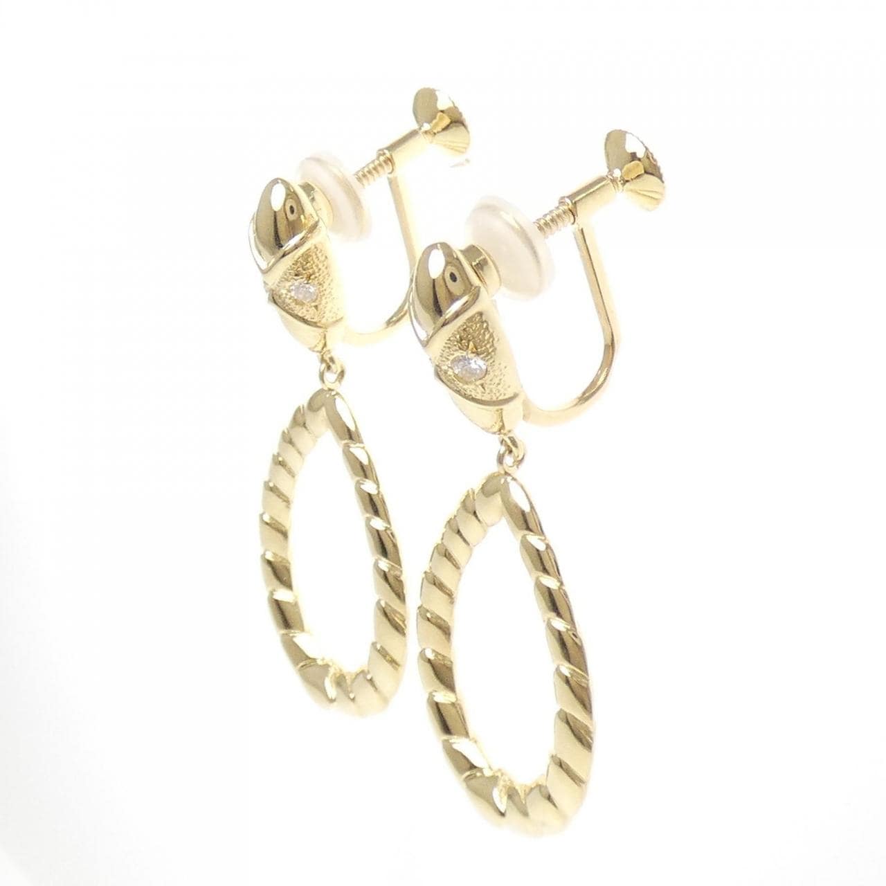 ミキモト ダイヤモンド イヤリング 0.08CT