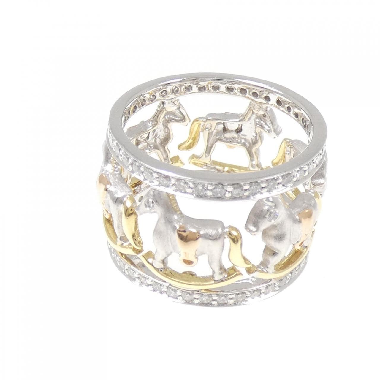 SHOW YAMAGATA ホース ダイヤモンド リング 0.90CT